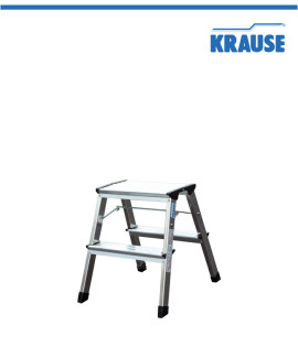 Професионална алуминиева двустранна стълба KRAUSE TREPPY 2x2, 0.45м